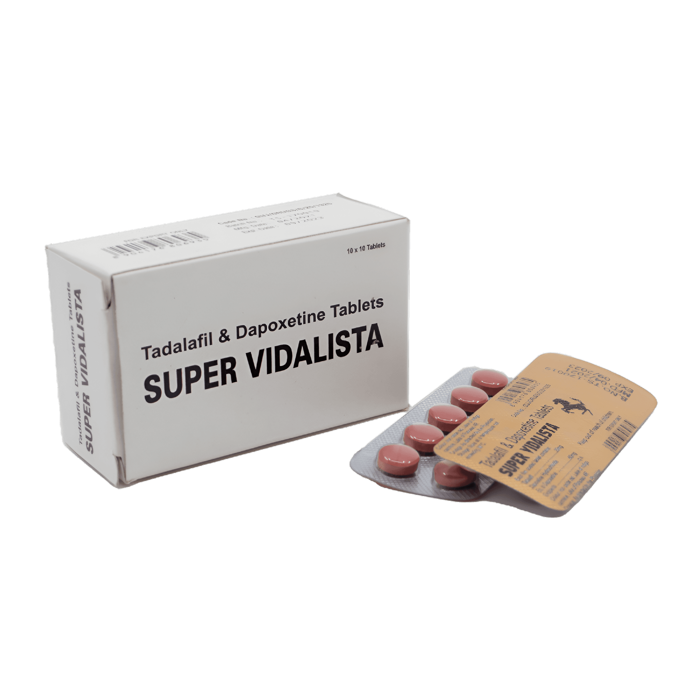 Super Vidalista — Tadalafil + Dapoxetine — tablet